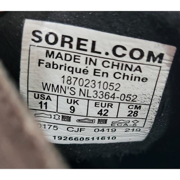 Sorel Women's Gray 11 Joan of Artic Wedge II waterproof Booties Shoe - Picture 5 of 7